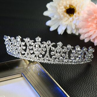 Bruid Bruiloft Haar Sieraden Crystal Tiara Bridal Crown Crystal Mode Accessoires