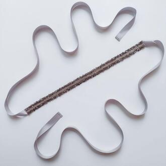 Bruids Riem Luxe Rhinestone Tailleband Riem Trouwjurk Accessoires bruiloft riem grijs