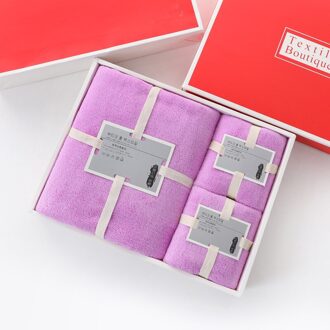 Bruidsmeisje Badkamer Set Handdoek Set Sneldrogende Coral Fleece Handdoek Badhanddoek Drie-Delige Geschenkdoos Microfiber handdoek Set