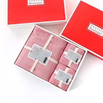 Bruidsmeisje Badkamer Set Handdoek Set Sneldrogende Coral Fleece Handdoek Badhanddoek Drie-Delige Geschenkdoos Microfiber handdoek Set
