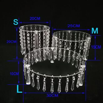 Bruiloft Acryl Kristal Cake Stand Display Ronde Cake Houder Bruiloft Decoratie Cake Rack Plank