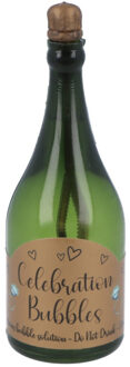 Bruiloft bellenblaas - 24x stuks - champagnefles van 9 cm - huwelijk versiering