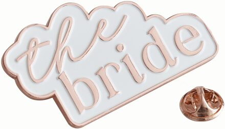 Bruiloft Broche 'The Bride' Roze