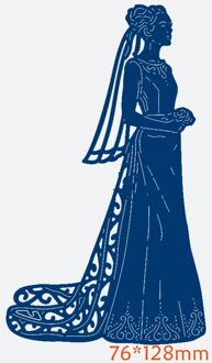 Bruiloft Meisje Brandweerman Bruid Stansmessen Diy Scrapbooking Fotoalbum Embossing Voor Card Maken Levert Handcraft H3154 bride