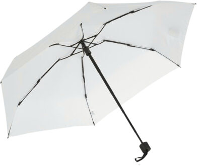 Bruiloft paraplu bruid/bruidegom - wit - opvouwbaar - compact - dia 93 cm