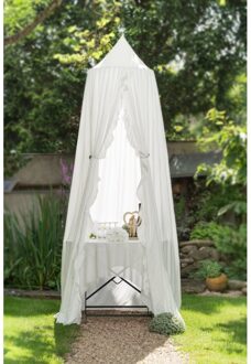 Bruiloft Receptie Ontvangstluifel Met Franjes Wit - Transparant