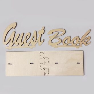 Bruiloft Restaurants Duurzaam Mode Ambachten Ornamenten Gastenboek Houten Teken Diy Decoratie Tafel Thuis Verjaardag