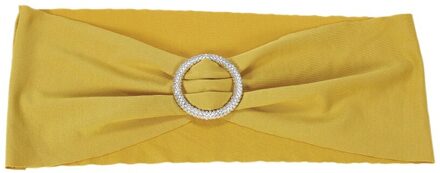 Bruiloft Stoel SashesBand Elastische Spandex Stoel Cover Sjerpen Bows Elastische Stoel Banden Met Gesp Slider Sjerpen Bows Decoraties Goud