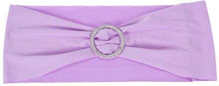 Bruiloft Stoel SashesBand Elastische Spandex Stoel Cover Sjerpen Bows Elastische Stoel Banden Met Gesp Slider Sjerpen Bows Decoraties Paars