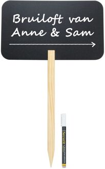 Bruiloft wegwijzer krijtbord 73 cm inclusief stift