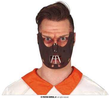 Bruin horror verkleed masker Hannibal voor volwassenen - Verkleedmaskers