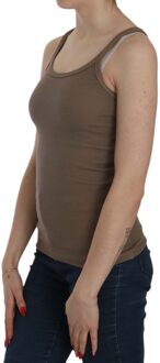 Bruin Mouwloos Spaghettiband Top Veelkleurig - XL