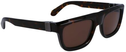 Bruine Acetaat Zonnebril - One Size