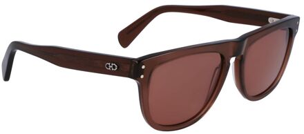 Bruine Acetaat Zonnebril - One Size