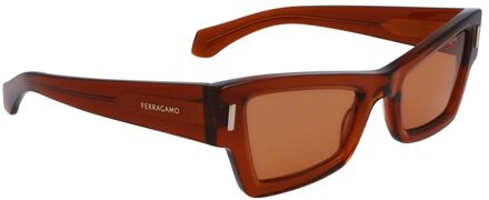 Bruine Acetaat Zonnebril