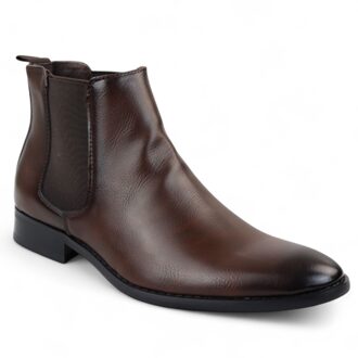 Bruine Chelsea Slip-On Office enkellaarsjes voor heren - EU 46