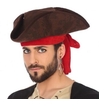 Bruine driesteekhoed verkleed accessoire voor volwassenen - Verkleedhoofddeksels