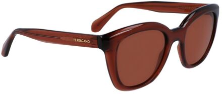 Bruine Geïntegreerde Zonnebril - One Size