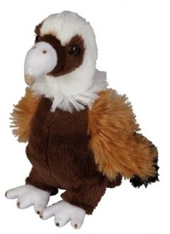 Bruine gieren knuffels 15 cm knuffeldieren - Vogel knuffels