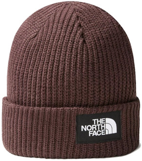 Bruine Hoed met Gevarieerde Textuur en Logo Patch The North Face , Brown , Unisex - ONE Size
