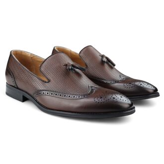 Bruine instappers met kwastjes voor heren - EU 46