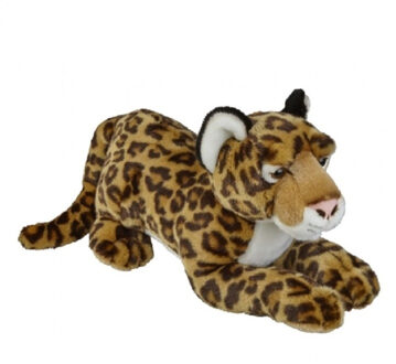 Bruine jaguar knuffels 50 cm knuffeldieren - Knuffeldier