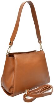 Bruine Leren Tas - maat