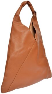 Bruine Leren Tas - maat