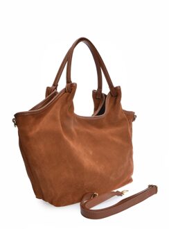 Bruine Leren Tas - maat