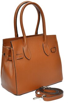 Bruine Leren Tas - maat