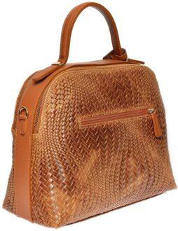 Bruine Leren Tas - One Size