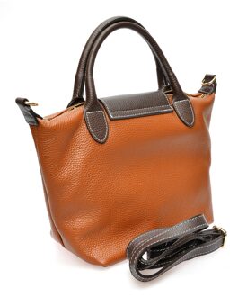 Bruine Leren Tas - One Size