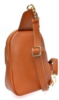 Bruine Leren Tas - One Size