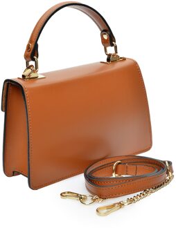 Bruine Leren Tas - One Size