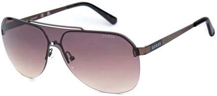 Bruine metalen zonnebril