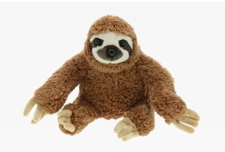 Bruine pluche luiaard knuffel 17 cm