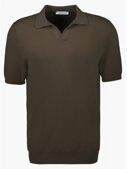 Bruine Polo Shirt Gran Sasso , Brown , Heren - Xl,L,S,3Xl