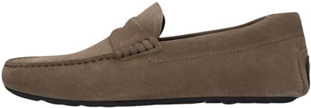 Bruine Suède Loafers Noel_mocc Hugo Boss , Brown , Heren - 44 Eu,41 Eu,39 Eu,46 Eu,42 Eu,45 Eu,43 EU