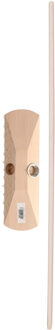 Brumag Luiwagen/schrobber 23 cm - met houten steel 140 cm - schrobborstel - schoonmaakborstel