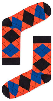 Brunello heren sokken print - - maat 39-42 Oranje