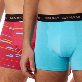 Bruno Banani 2 stuks Connect Boxer * Actie * Rood,Blauw,Versch.kleure/Patroon - Small,Medium,Large,X-Large