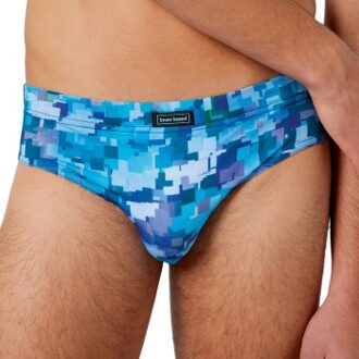 Bruno Banani Pixel Star Sportslip Brief * Actie * Versch.kleure/Patroon,Blauw - Small,Large,XX-Large