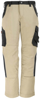 BRUNO Werkbroek met kniestukken 130430 (Twill) Khaki/Zwart - NL:62 BE:56