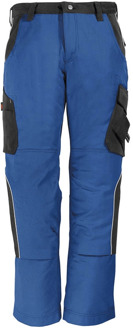 BRUNO Werkbroek met kniestukken 130430 (Twill) Koningsblauw/Zwart - NL:62 BE:56