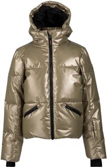 Brunotti Fiasky-Metallic Ski/Snowboard Jas Meisjes 140 goud