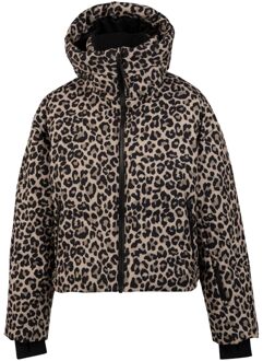 Brunotti Fiasky-Print Ski/Snowboard Jas Meisjes 164 Zwart dessin