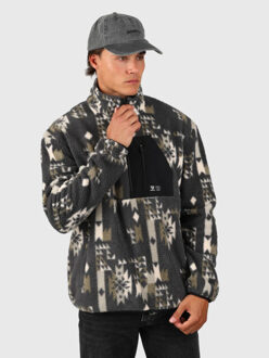 Brunotti kelstyn-print men fleece skipully met rits heren - - maat M Veelkleurig