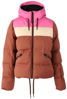 Brunotti Niagona Ski Jas Dames M/38. Rood dessin