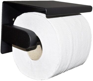 Brush Toiletrolhouder - Mat Zwart