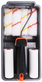 Brush Tool Duurzaam Draagbare Handvat Art Runner Multifunctionele Diy Muur Polyester Woondecoratie Verf Roller Set 4Inch 9Inch